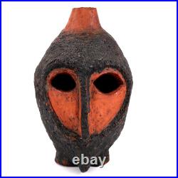 Tribal Studio Pottery Vase Bust Figure Head h28cm MCM