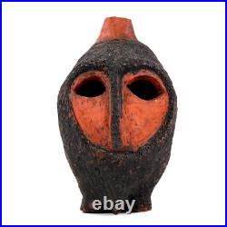 Tribal Studio Pottery Vase Bust Figure Head h28cm MCM