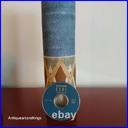 Troika Pottery Louise Jinks Large 37cm Abstract Design Cylinder Vase 1972'ish