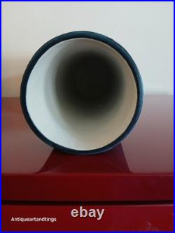 Troika Pottery Louise Jinks Large 37cm Abstract Design Cylinder Vase 1972'ish