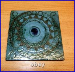 Troika Pottery tile 14cm square (2)