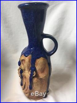 Turkey Merck Pottery Face Vase