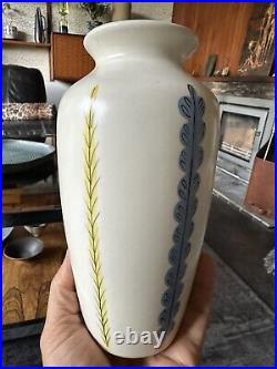 Unusual Poole Pottery Studio Freeform Vase With Design Codes