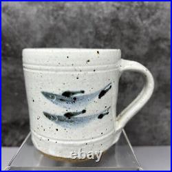 Ursula Mommens (1908-2010) Studio Pottery Small Cobalt Decorated Mug 8cm #1151 Ursula Mommens (1908-2010) Studio Pottery Small Cobalt Decorated Mug 8cm #1151