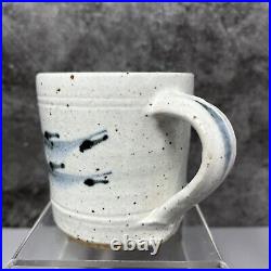 Ursula Mommens (1908-2010) Studio Pottery Small Cobalt Decorated Mug 8cm #1151 Ursula Mommens (1908-2010) Studio Pottery Small Cobalt Decorated Mug 8cm #1151