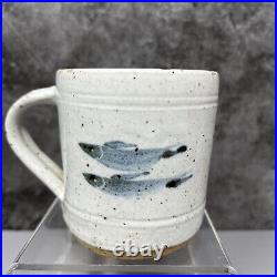 Ursula Mommens (1908-2010) Studio Pottery Small Cobalt Decorated Mug 8cm #1151 Ursula Mommens (1908-2010) Studio Pottery Small Cobalt Decorated Mug 8cm #1151