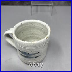 Ursula Mommens (1908-2010) Studio Pottery Small Cobalt Decorated Mug 8cm #1151 Ursula Mommens (1908-2010) Studio Pottery Small Cobalt Decorated Mug 8cm #1151