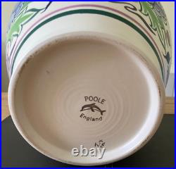 Very Large 35cm Poole Pottery Hand Thrown And Hand Painted Traditional Ware Vase