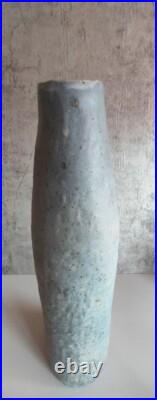 Vintage 1950s-70s UK Handcrafted Ceramic Studio Pottery Vase with Iron Spots