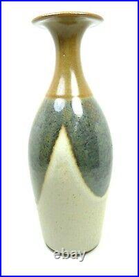 Vintage 1984 Student Art Studio Vase Hand Dipped Glaze Lofts MILL Bloomington IL