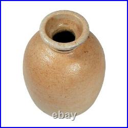 Vintage 4 Louis Mideke Brown Studio Pottery Bud Vase Peach Stoneware MCM Turned