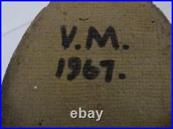 Vintage Arnel's V M 1967 Ceramic Studio pottery Vase/Umbrella Stand Brown I16