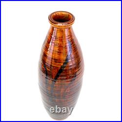 Vintage Art Pottery Vase Signed E Parkes h49cm Mid Century MCM