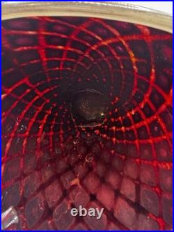 Vintage Art Studio Glass Signed Glass. Chip Scarborough Z Fusion Glass Vase