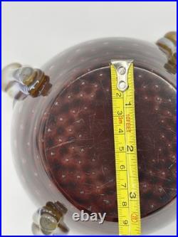 Vintage Art Studio Glass Signed Glass. Chip Scarborough Z Fusion Glass Vase