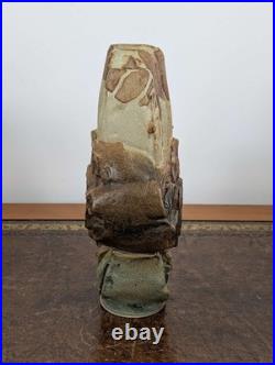 Vintage Bernard ROOKE Pottery Stoneware Vase Abstract Brutalist Sculpture Signed Vintage Bernard ROOKE Pottery Stoneware Vase Abstract Brutalist Sculpture Signed