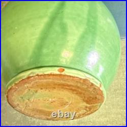 Vintage C H Brannam Barnstaple pair of vase 32cm tall one green one blue