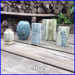 Vintage Carn Studio Pottery Job Lot Of 5 Vases One Signed John Beusmans Vintage Carn Studio Pottery Job Lot Of 5 Vases One Signed John Beusmans