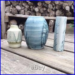 Vintage Carn Studio Pottery Job Lot Of 5 Vases One Signed John Beusmans Vintage Carn Studio Pottery Job Lot Of 5 Vases One Signed John Beusmans
