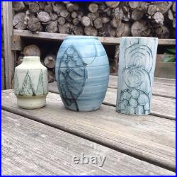 Vintage Carn Studio Pottery Job Lot Of 5 Vases One Signed John Beusmans Vintage Carn Studio Pottery Job Lot Of 5 Vases One Signed John Beusmans