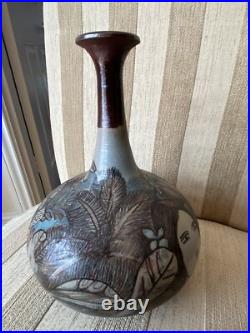 Vintage Ceramica Varadera Cuba Hand Sculpture Studio Pottery Vase Signed Manuel