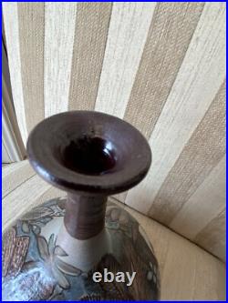 Vintage Ceramica Varadera Cuba Hand Sculpture Studio Pottery Vase Signed Manuel