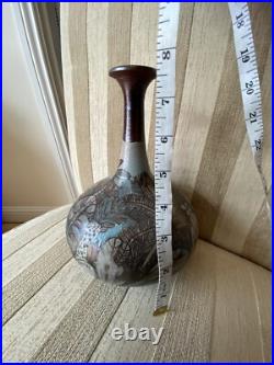 Vintage Ceramica Varadera Cuba Hand Sculpture Studio Pottery Vase Signed Manuel