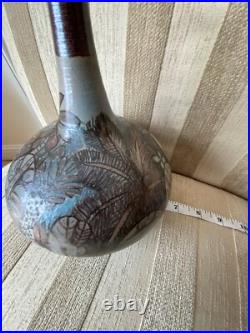 Vintage Ceramica Varadera Cuba Hand Sculpture Studio Pottery Vase Signed Manuel