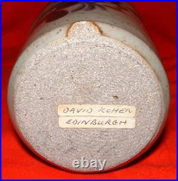 Vintage David Cohen (Dave) Studio Pottery Bottle Edinburgh, Scotland 60's/70's