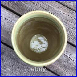 Vintage Dennis Coulden (1932-2015) Cracked Design Hand Built Studio Pottery Vase