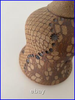 Vintage Don McWhorter Studio Pottery Stoneware Bud Vase With Handle Snakeskin Vintage Don McWhorter Studio Pottery Stoneware Bud Vase With Handle Snakeskin