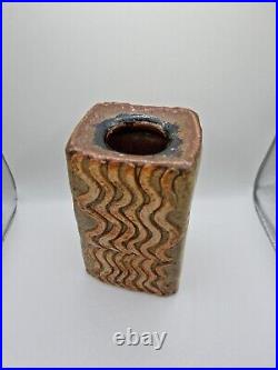 Vintage Early Bernard Rooke Brutalist Studio Pottery Vase Sculpture