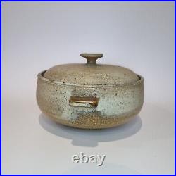 Vintage George Cook Ambleside Studio Pottery Lidded Pot Stoneware 1940s