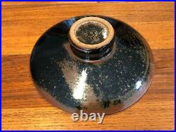 Vintage Gil Harrison GH Modern Studio Pottery Ikebana Vase, Signed, 7 3/4 Dia