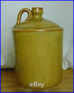 Vintage Gordy Pottery W J Gordy Signed (in script) Handled Small Whiskey Jug