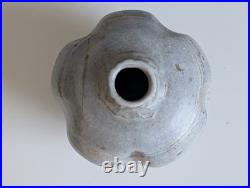 Vintage Greek Studio Pottery Vase Y. Voulgaris Signed