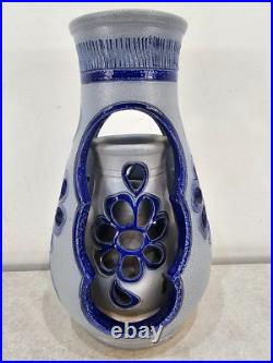 Vintage Gres De La Roche Salt Glazed Vase Signed