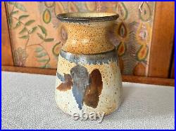 Vintage Handmade Studio Art Pottery Stoneware Country Vase by Michael Cohen