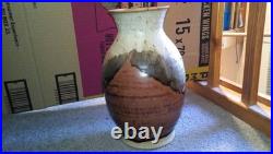 Vintage John Bedding St Ives Studio Pottery Vase JB Mark Stoneware Art