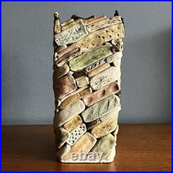 Vintage Judy Adams Studio Art Pottery Vase Vessel Pot Stamped