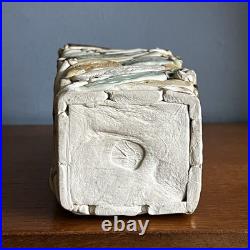 Vintage Judy Adams Studio Art Pottery Vase Vessel Pot Stamped