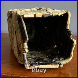 Vintage Judy Adams Studio Art Pottery Vase Vessel Pot Stamped