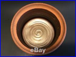 Vintage KAREN KARNES Studio Pottery LIDDED POT Bowl VASE Modernist MCM 8 1/2x11