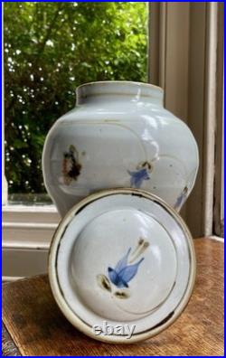 Vintage Large British Art Studio Pottery Ginger Jar Urn Vase Signed Contemporary