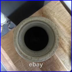 Vintage Large Eddie Hopkins Winchcombe Studio Pottery Lugged Vase 41cm Rustic
