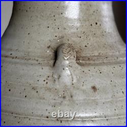 Vintage Large Eddie Hopkins Winchcombe Studio Pottery Lugged Vase 41cm Rustic
