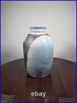 Vintage Large Multicoloured Raku Studio Pottery Vase