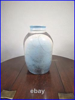 Vintage Large Multicoloured Raku Studio Pottery Vase