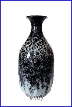 Vintage MCM Studio Art Pottery Drip Glazed Vase