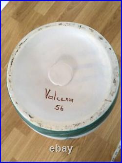 Vintage Mark Valcera 60s Studio Pottery Horse Detail Large Floor Vase 40cm Swiss